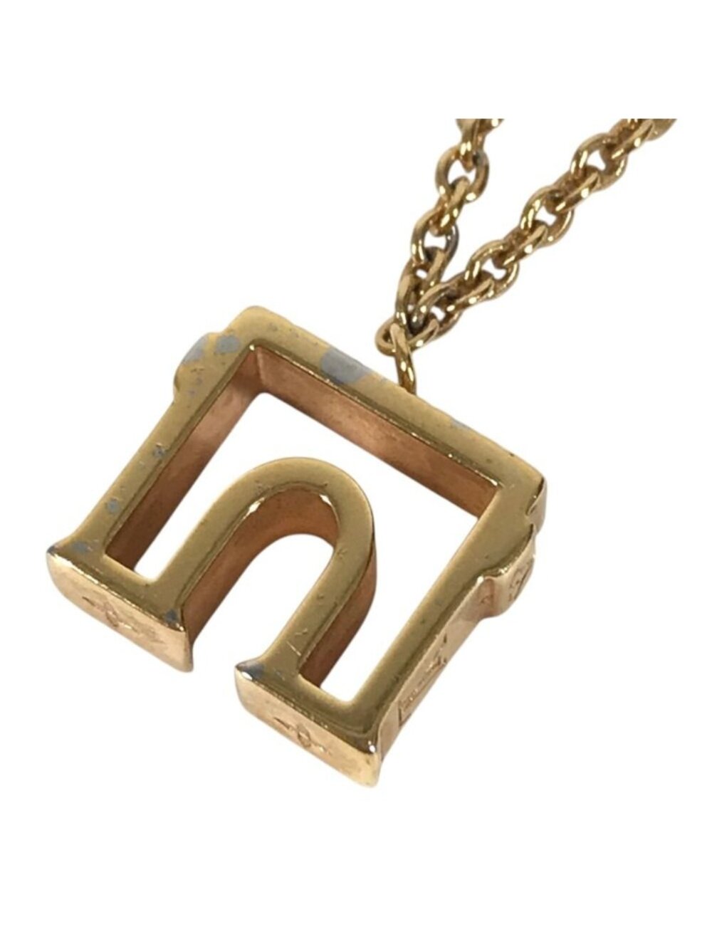 Louis Vuitton Necklace LV&paris Arc de Triomphe Metal Gold